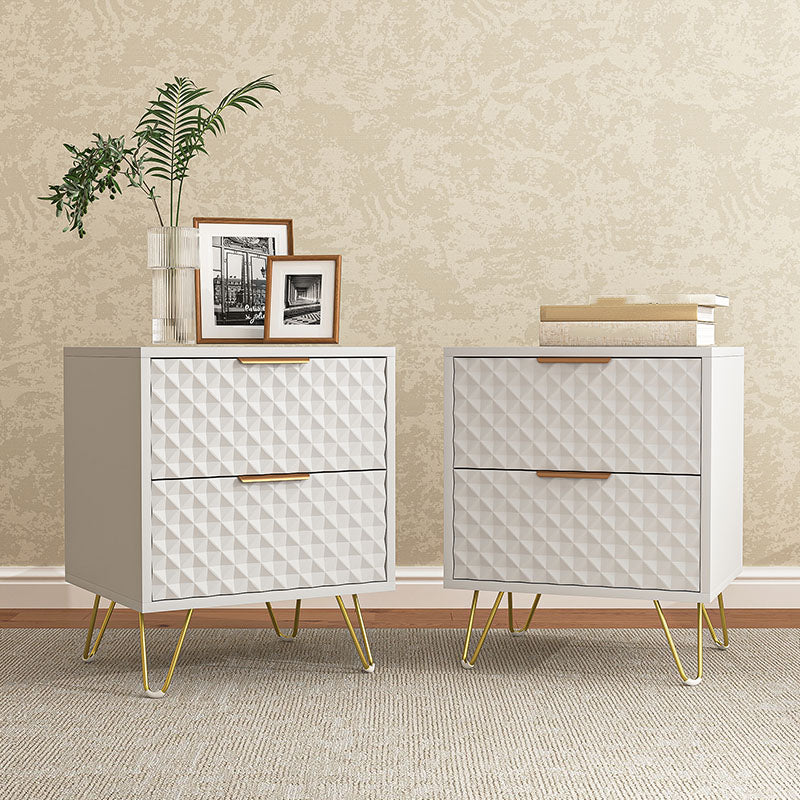 Hommoo Nightstand Set of 2 with Drawers