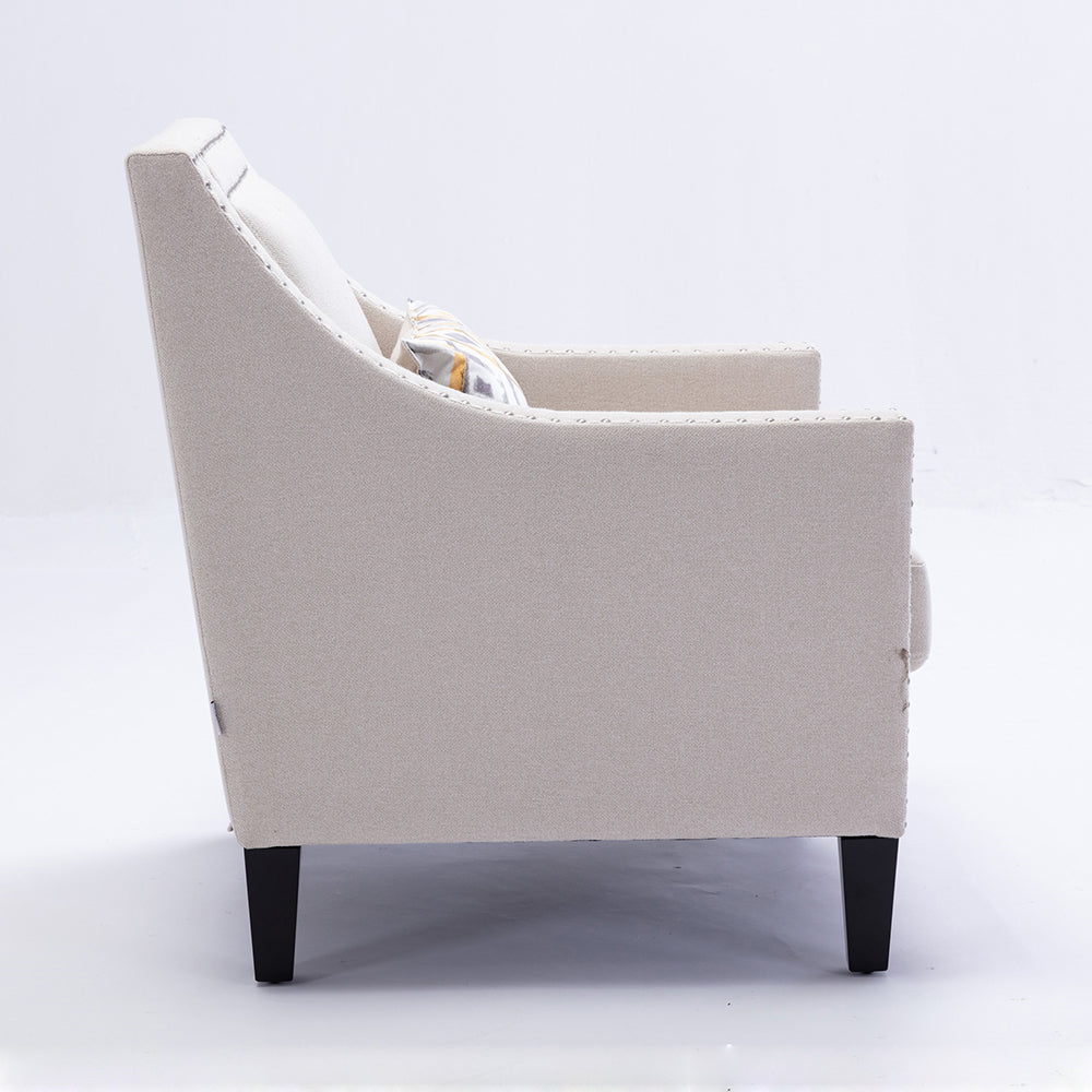 Sofa Armchair with Nailheads