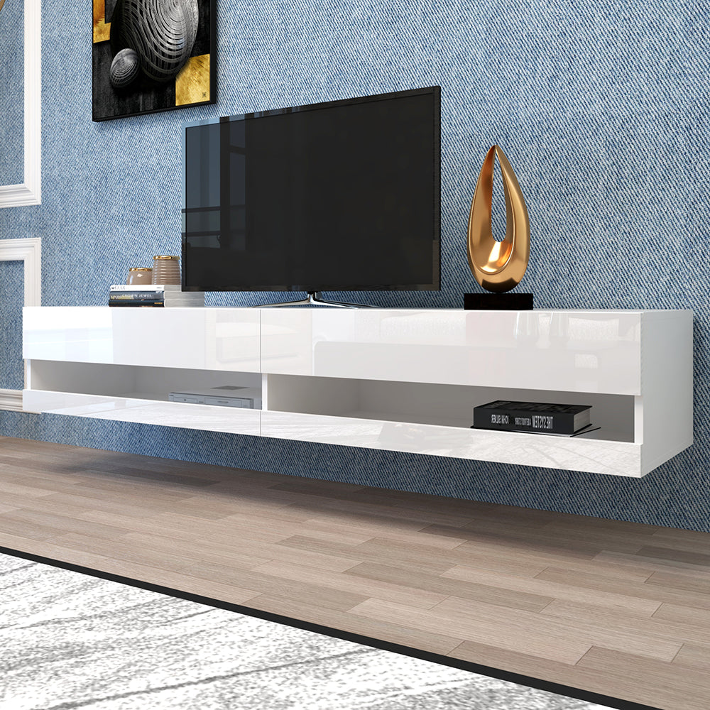 Floating TV Stand with Led Lights