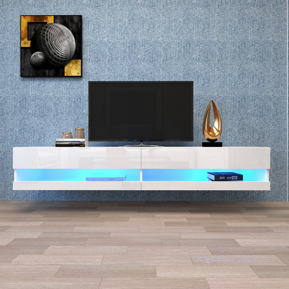 Floating TV Stand with Led Lights