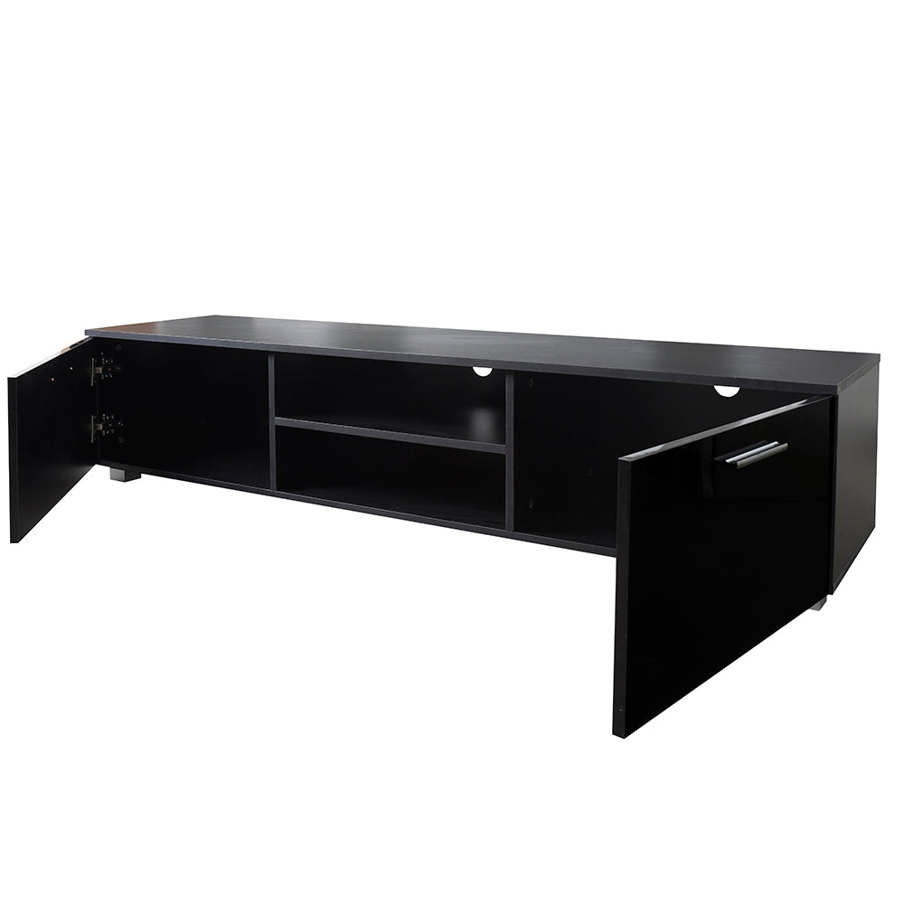 TV Stand with Storage Cabinet with Open Shelves