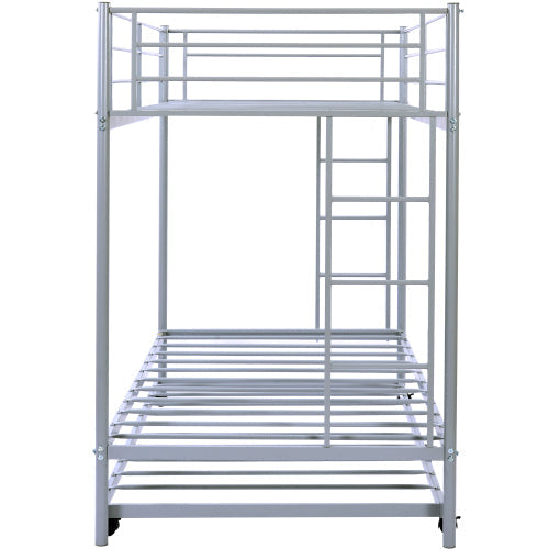 Twin over Twin Bunk Bed with Trundle, Grey