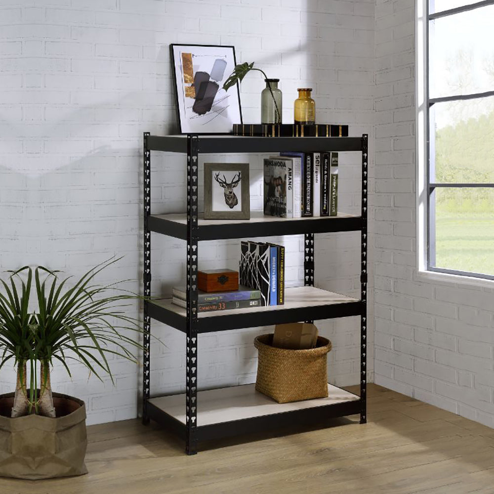 Metal Standard Bookshelf with 4 Shelves