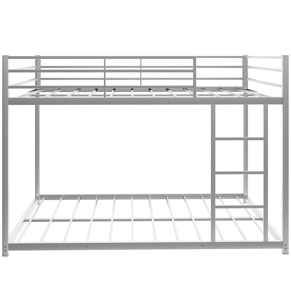 Full over Full Metal Low Bunk Bed