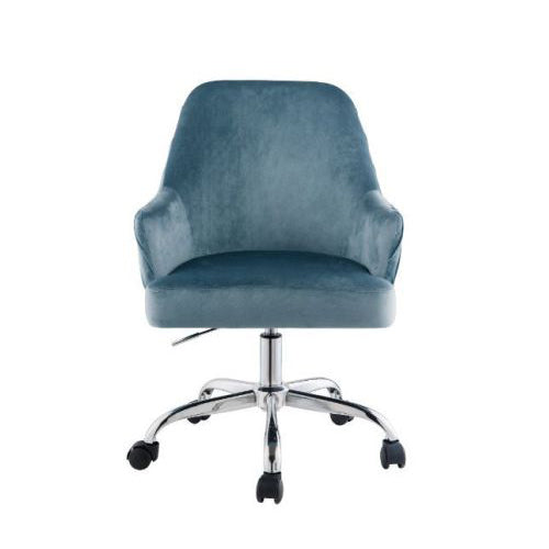 360 Degree Swivel Office Chair, Blue Velvet