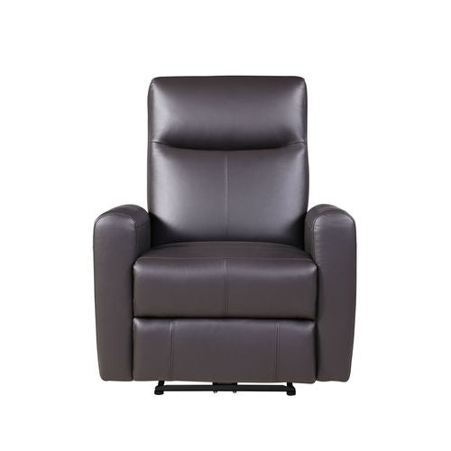 Grain Leather Sofa Recliner (Power Motion), Brown