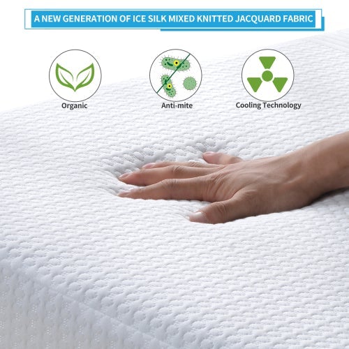 8 Inches Gel & Charcoal Infused Memory Foam Mattress