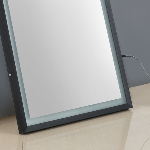 LED Full Length Mirror Wall Mounted Lighted Floor Mirror