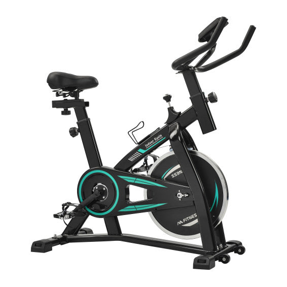 Stationary Indoor Cycling Bike with LCD Monitor, Green