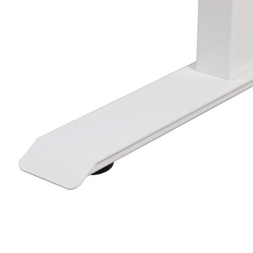 Single Motor Electric Height Adjustable Desk, White