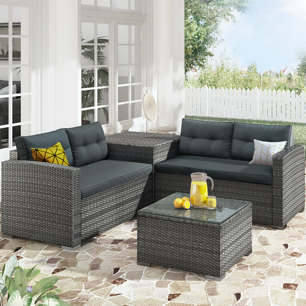 Furniture Sofa Set with Large Storage Box