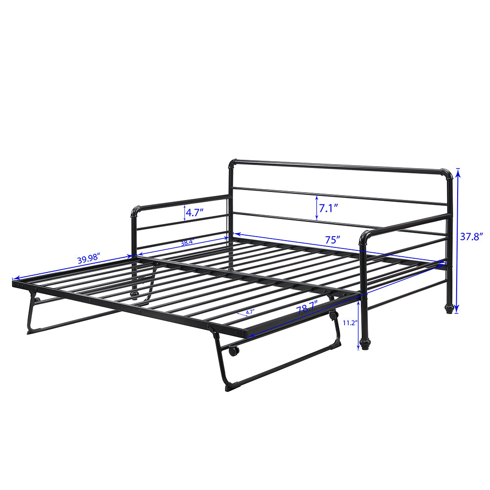 Twin Size Daybed with Pop Up Trundle