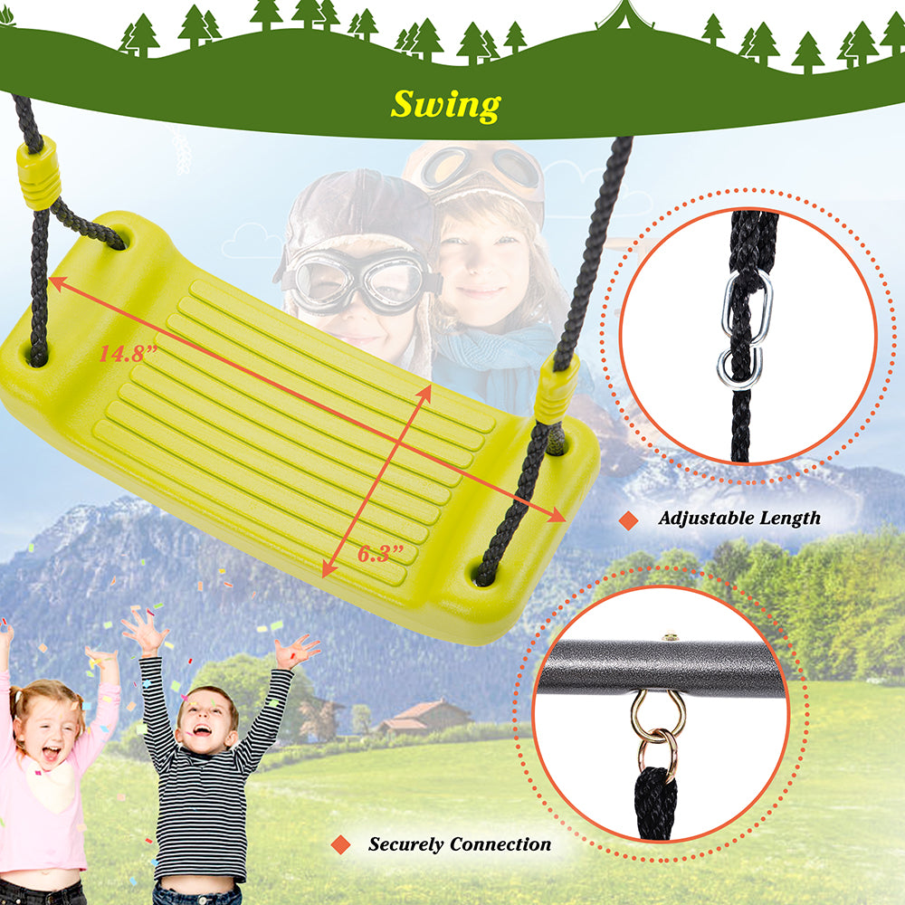 2 in 1 Metal Swing Set