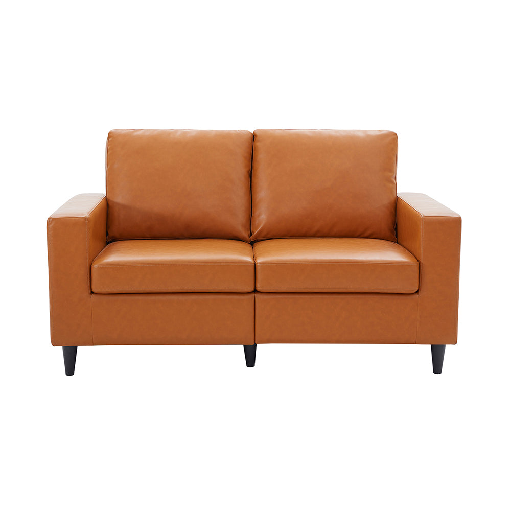 Loveseat PU Leather Upholstered Couch