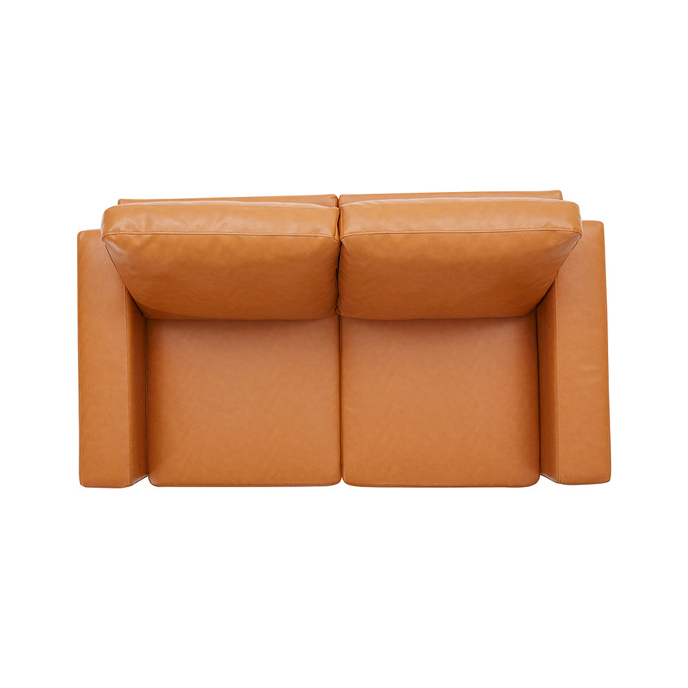 Loveseat PU Leather Upholstered Couch