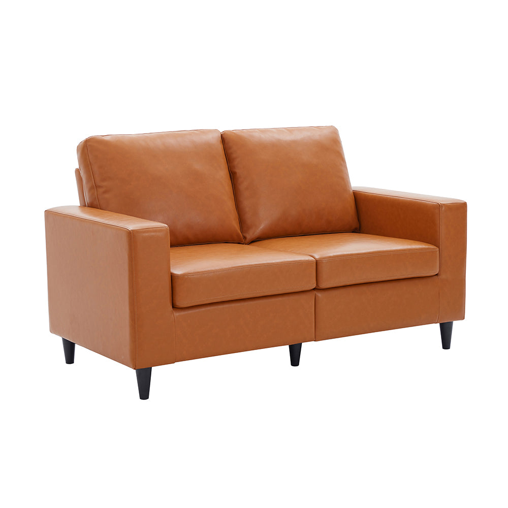 Loveseat PU Leather Upholstered Couch