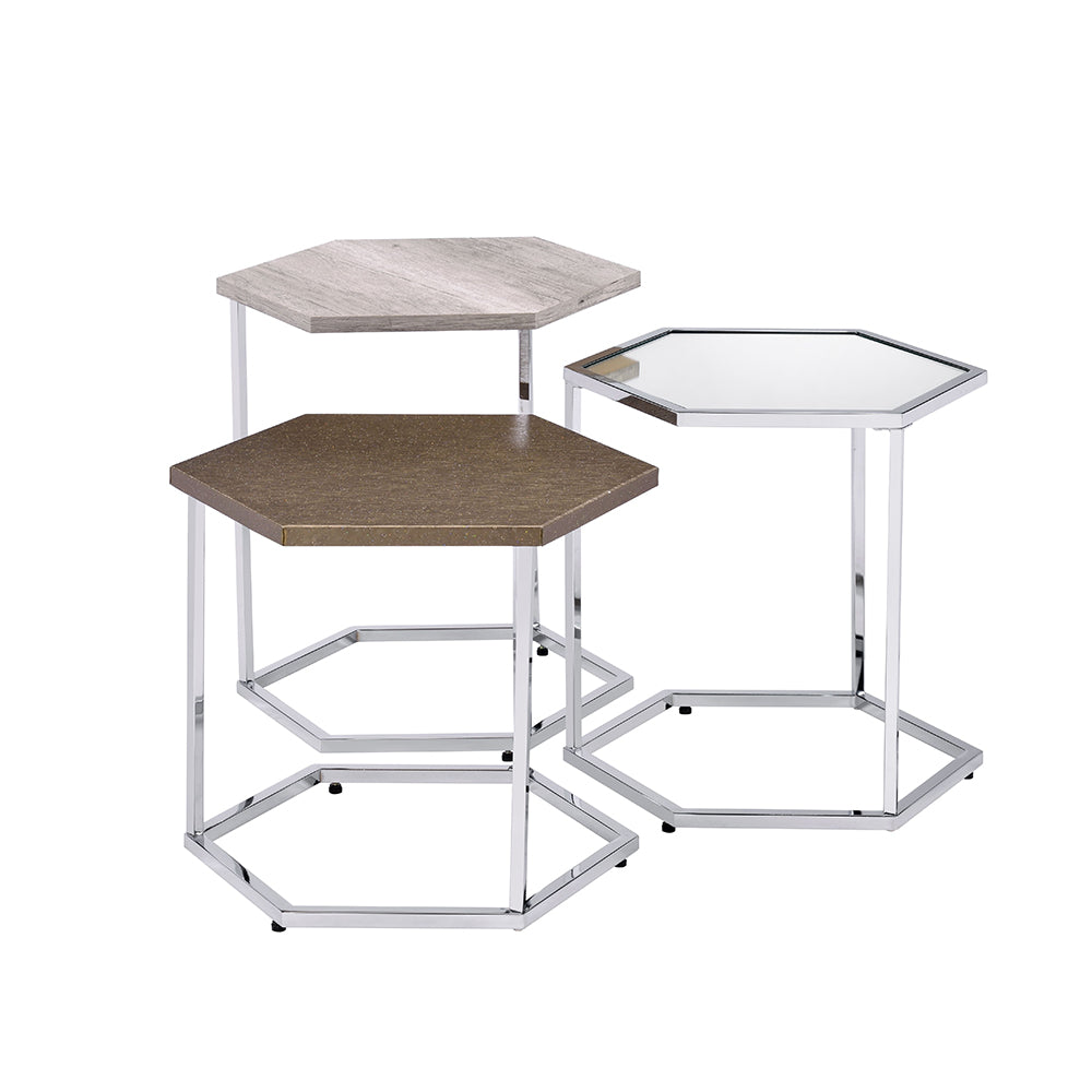 Glass Nesting Table Set