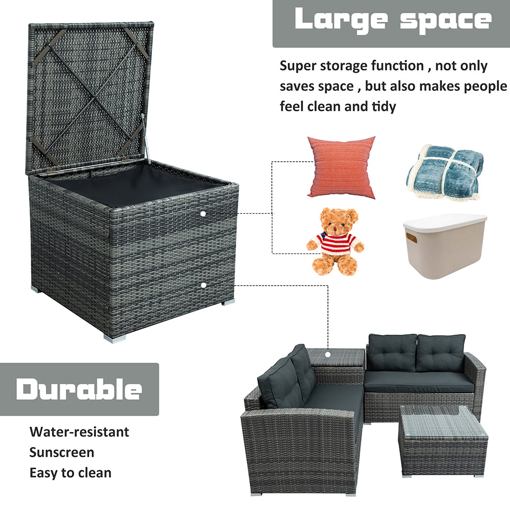 Furniture Sofa Set with Large Storage Box