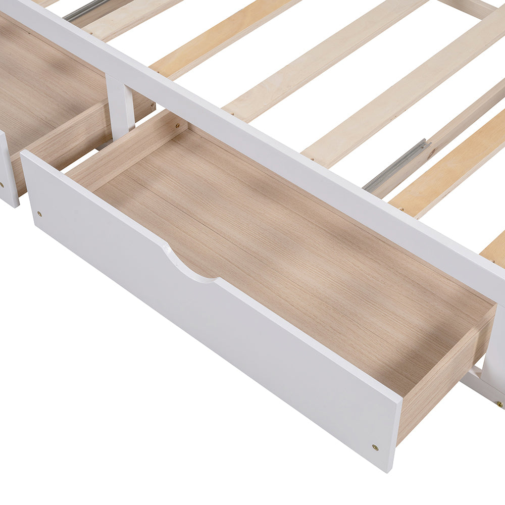 Extending Daybed House Bed with Two Drawers