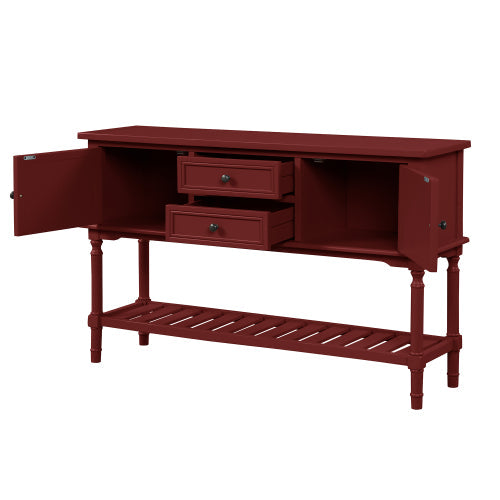 47 Inches Modern Console Sofa Table, Red