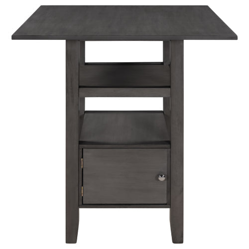 Counter Height Wood Dining Table, Gray