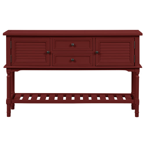 47 Inches Modern Console Sofa Table, Red