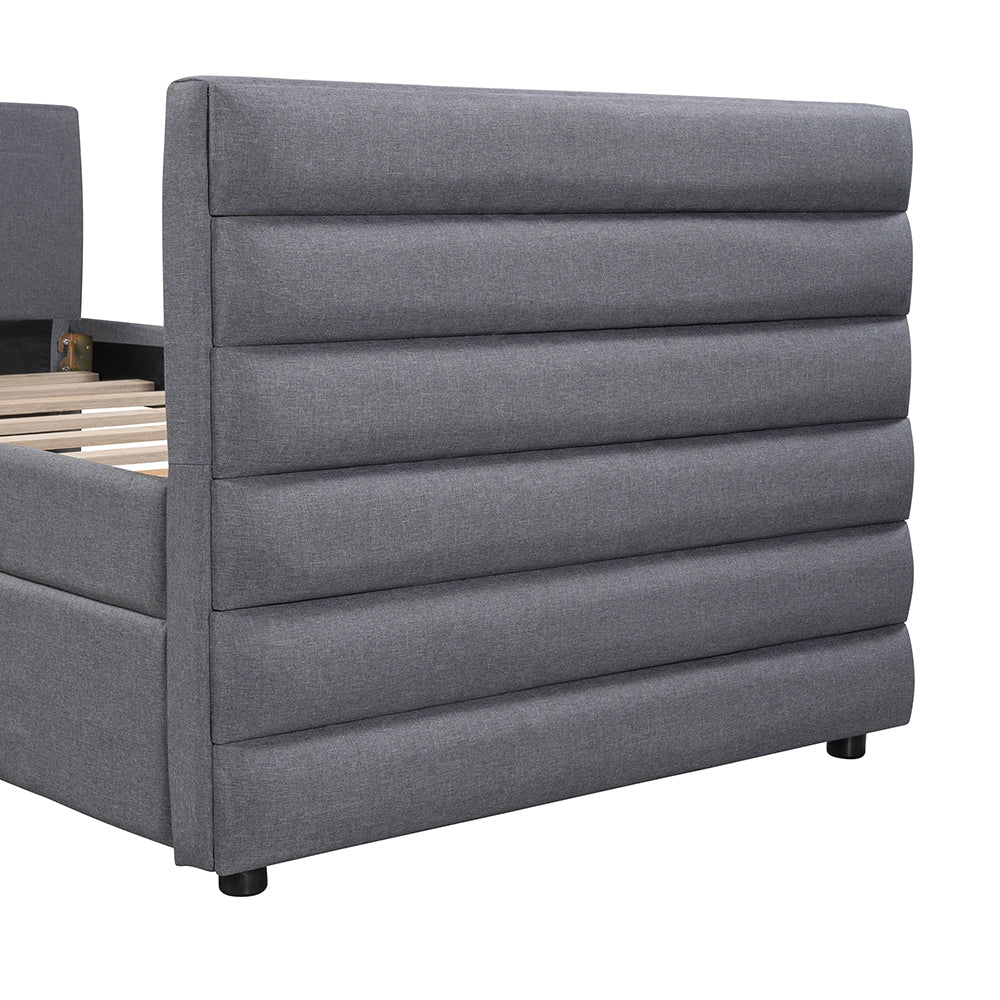 Upholstered Twin Daybed With Two Drawers