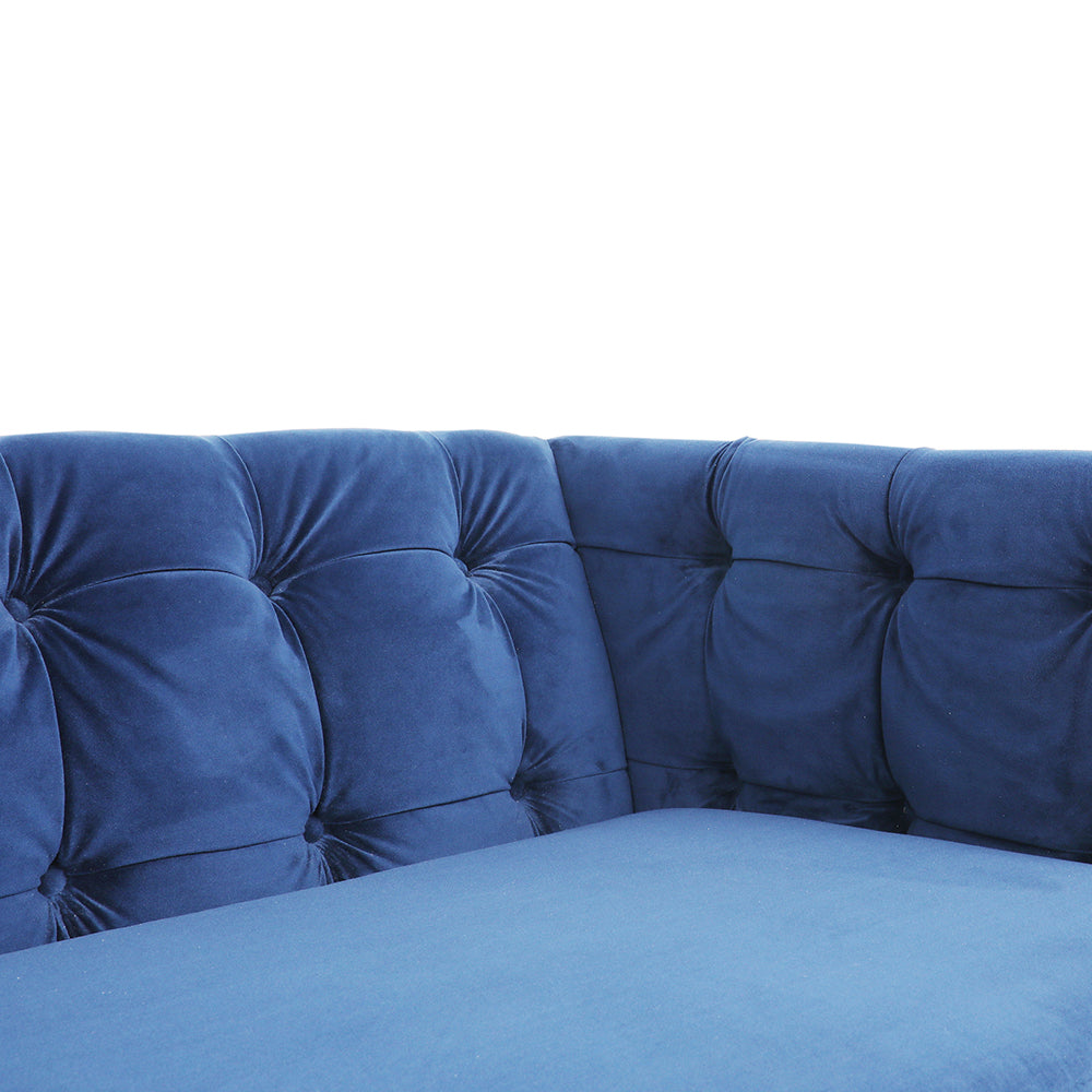 Velvet Flared Arm Sofa