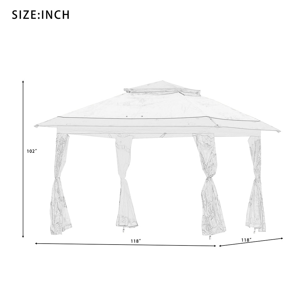 Outdoor Patio Gazebo Tent Garden Canopy