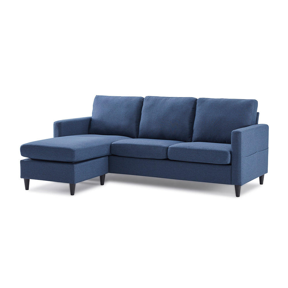 Reversible Sectional Sofa with Handy Side Pocket