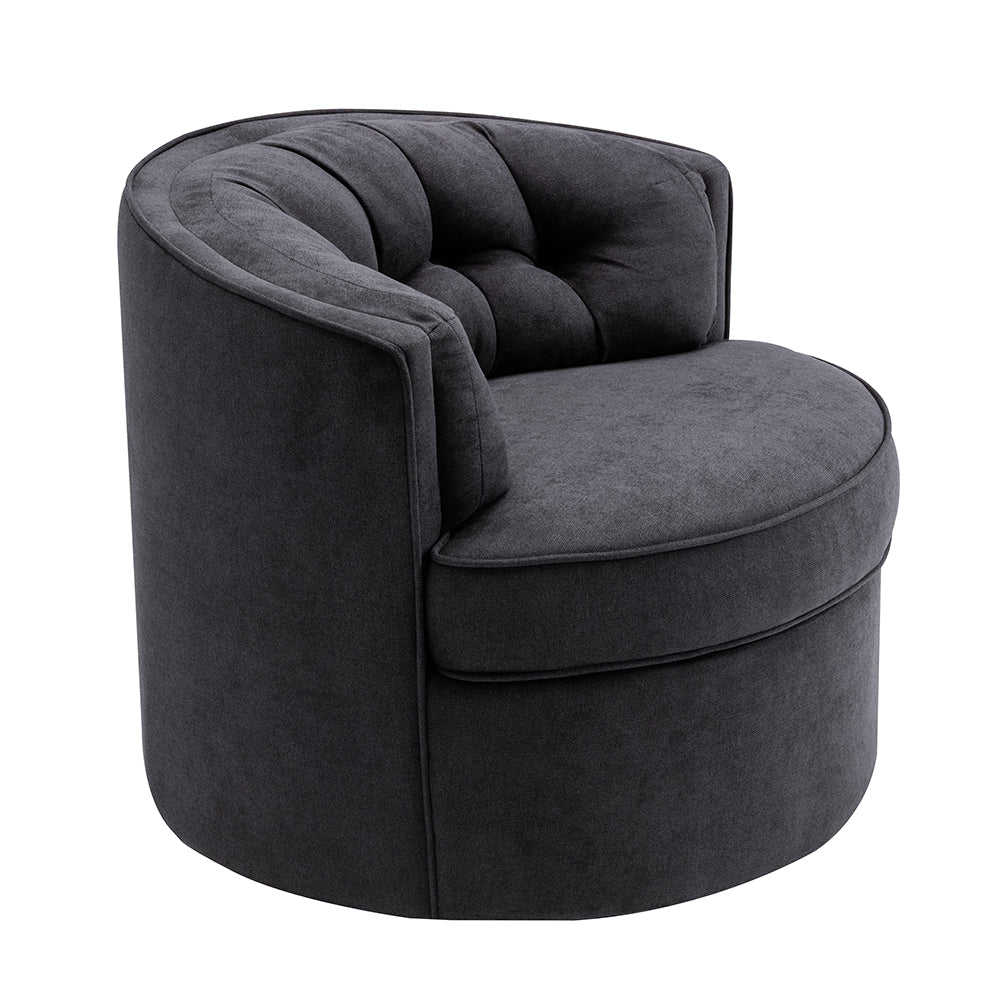 Tufted Swivel Barrel Sofa Chair