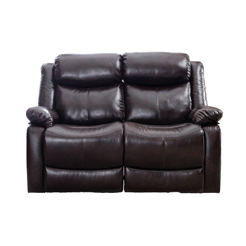 PU Leather Sofa Recliner Living Room Loveseat, Brown