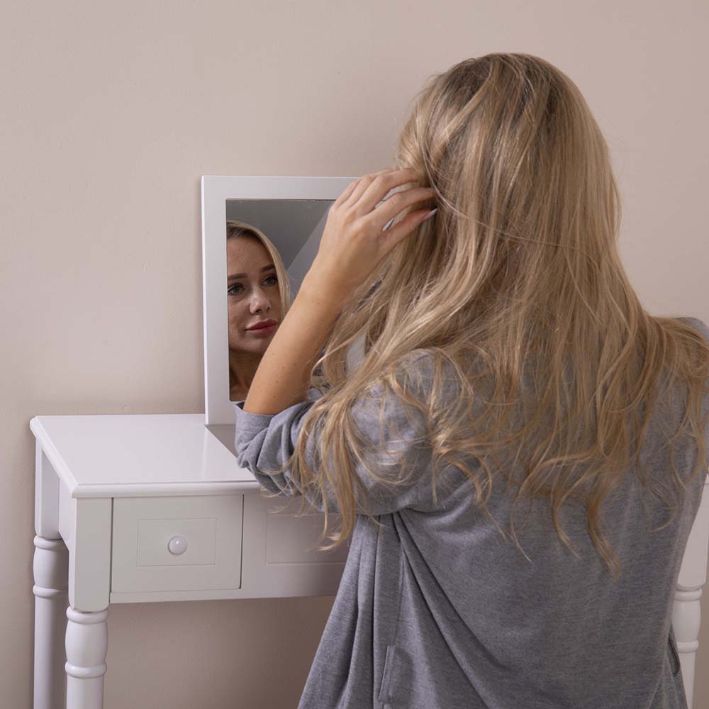 Vanity Table with Flip-top Mirror