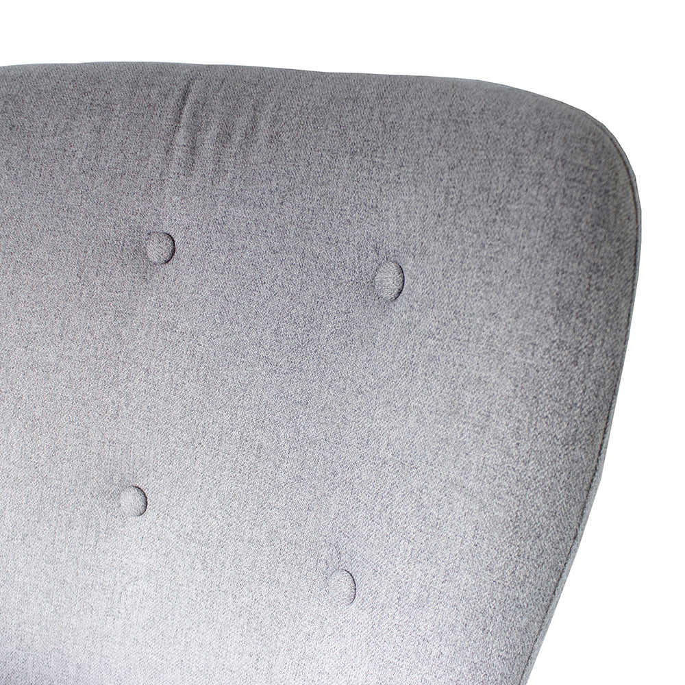 Button-Tufted Upholstered Armchair