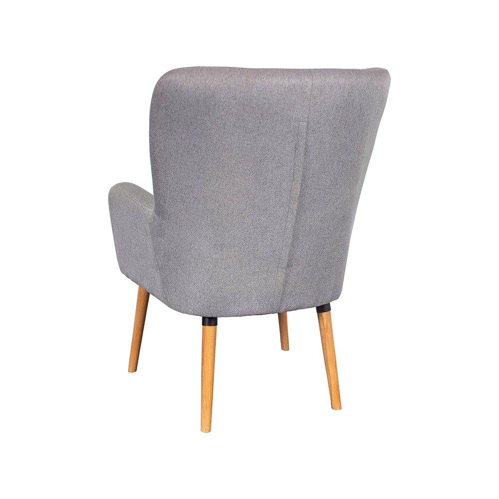 Button-Tufted Upholstered Armchair