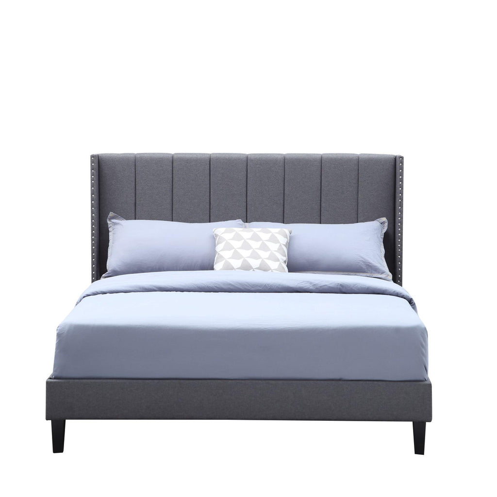 Queen Size Platform Beds Frame with Headboard