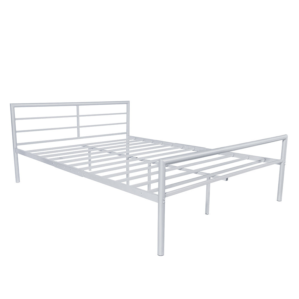 Twin Over Full Metal Bunk Bed with Desk