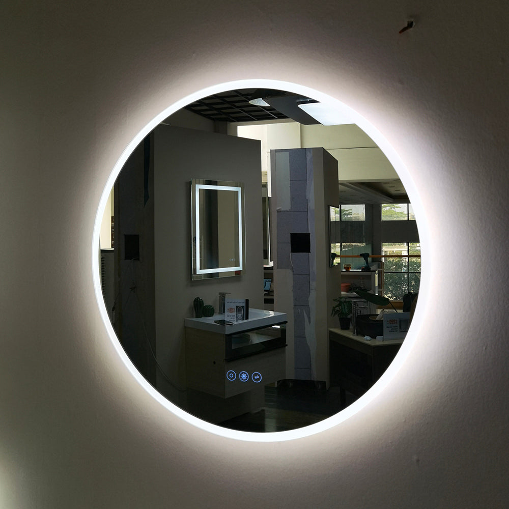 Smart Switch Led Round Mirror