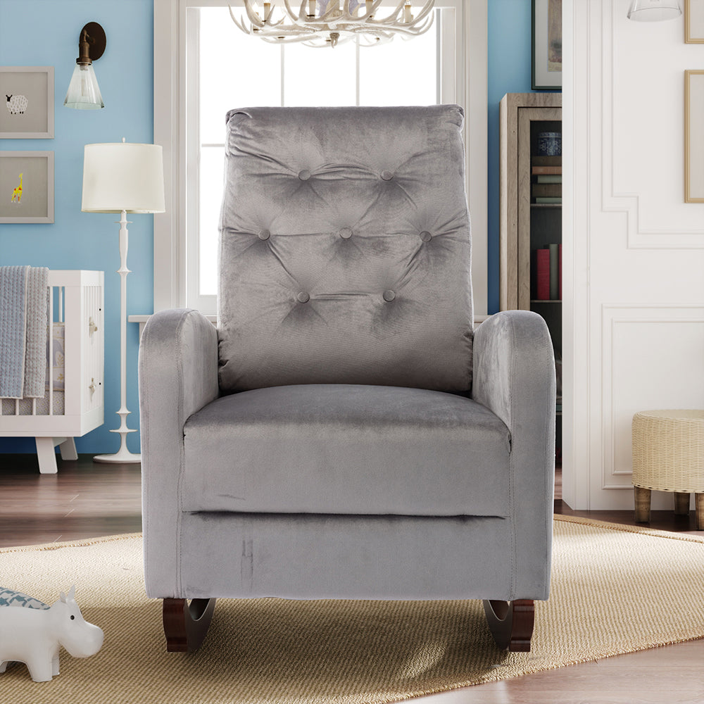 Rocking Sofa Chair Nursery Upholstered Armchair