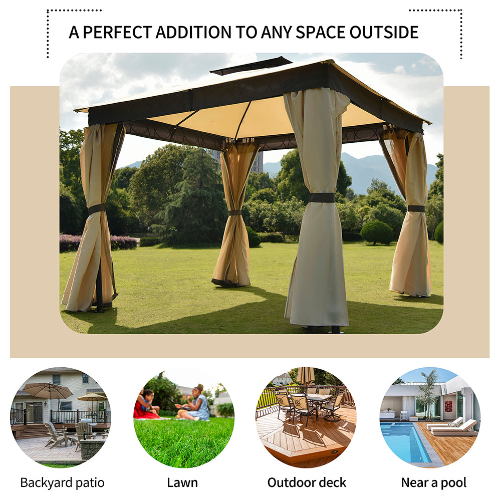 Outdoor Patio Gazebo Tent Garden Canopy