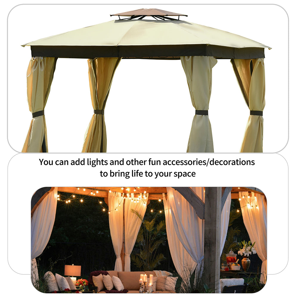 Outdoor Patio Gazebo Tent Garden Canopy