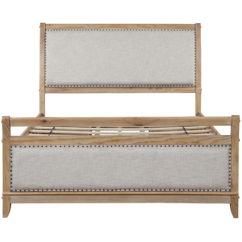 Upholstered Queen Bed with 4 Storage Drawers