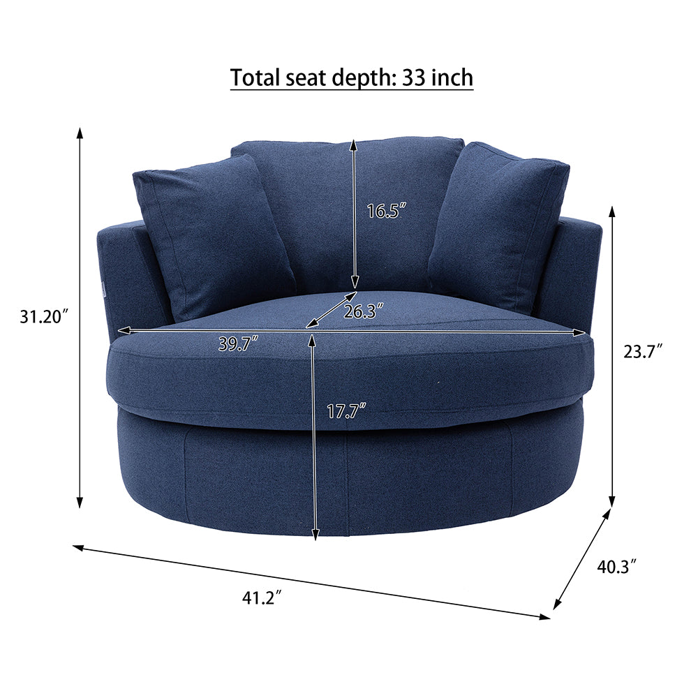 Swivel Sofa Chair Barrel Chair