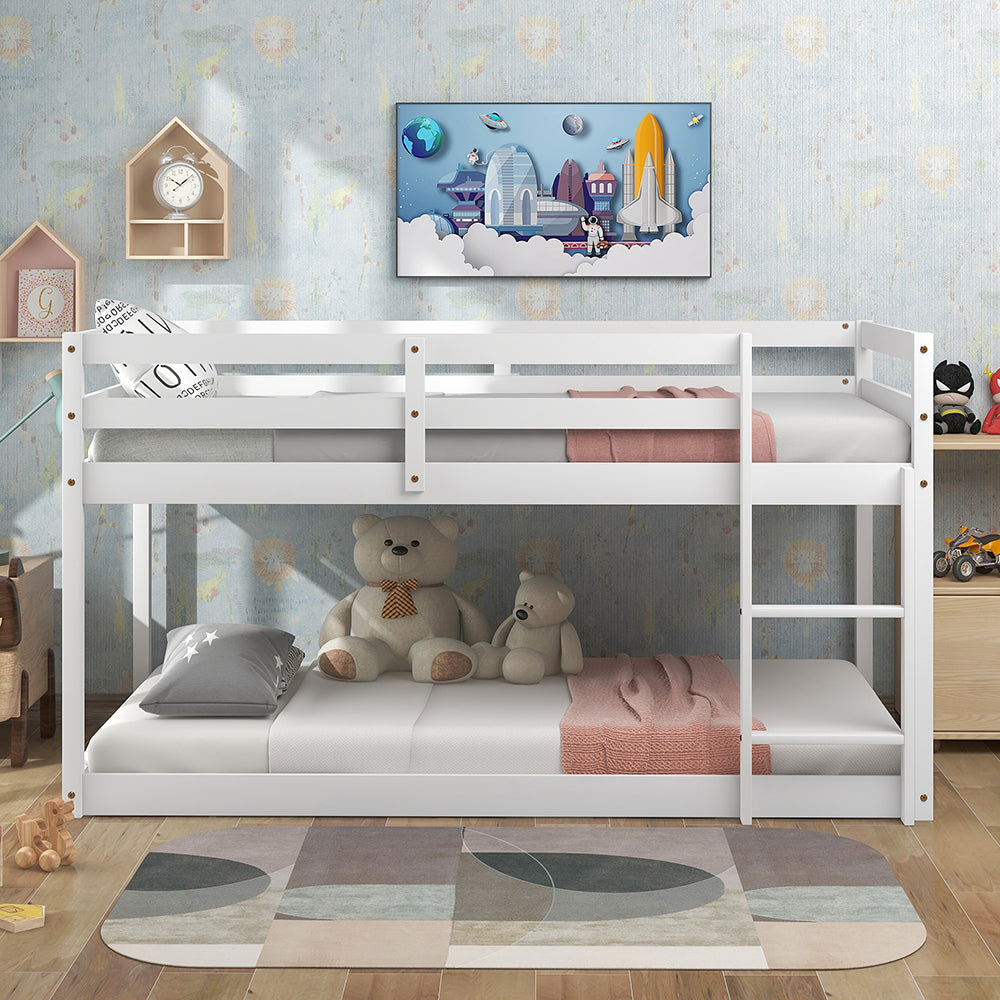 Twin over Twin Floor Bunk Bed