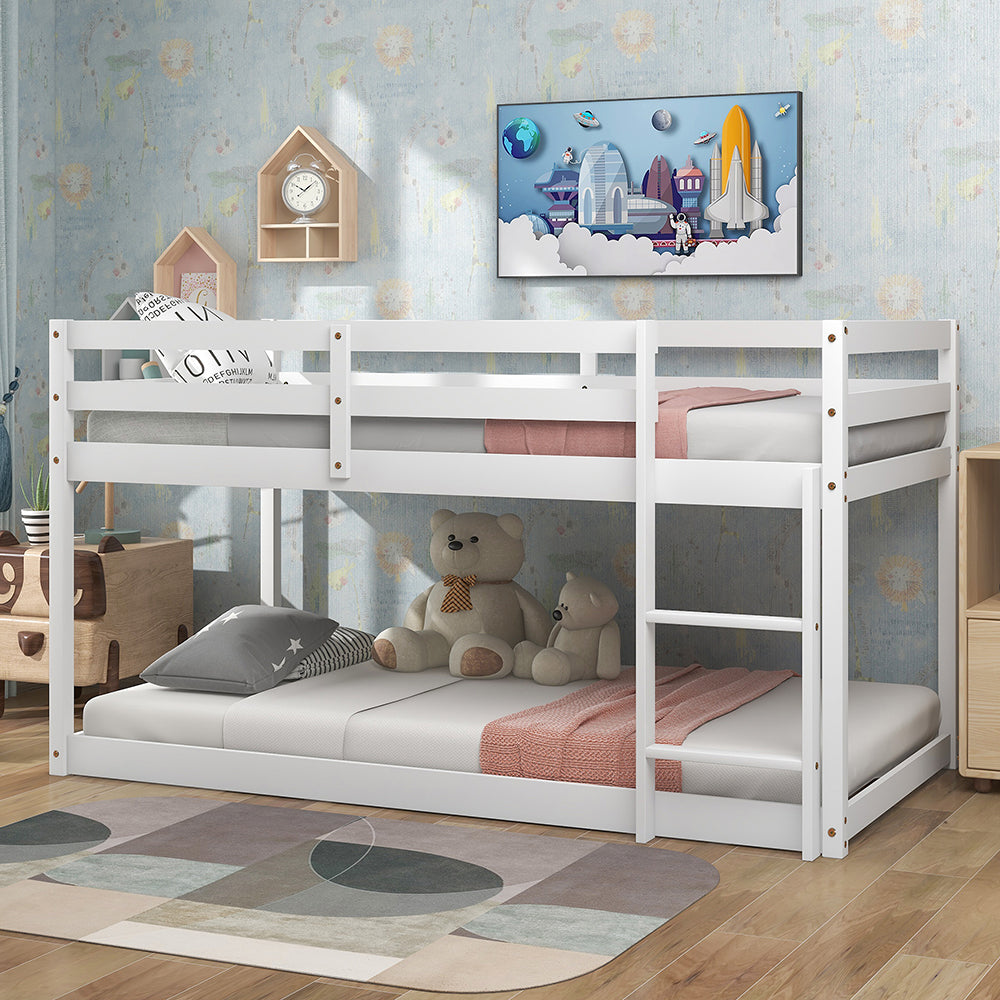 Twin over Twin Floor Bunk Bed