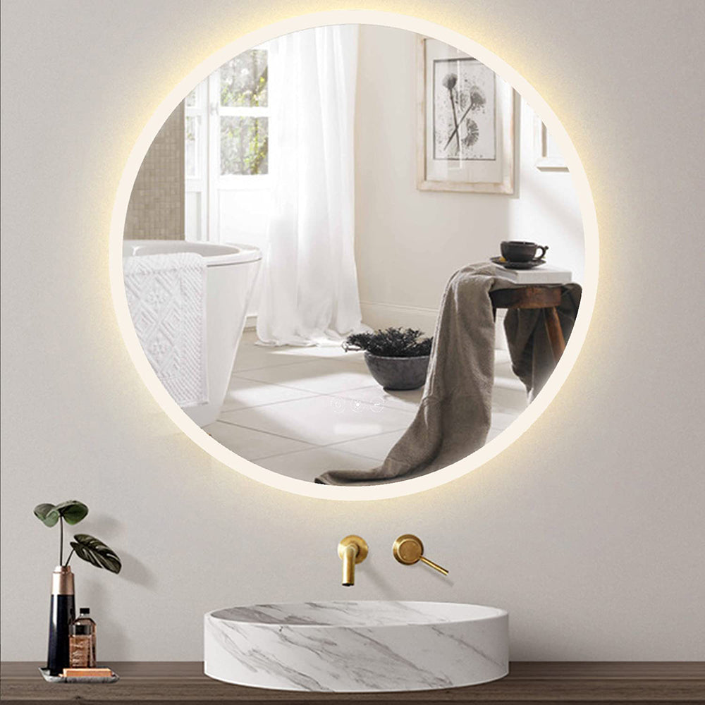 Smart Switch Led Round Mirror