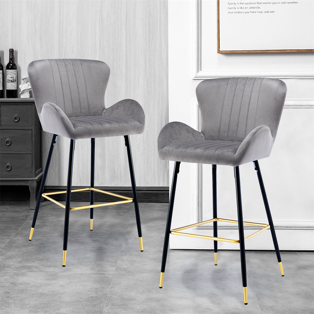 Counter Height Bar Stools with Upholstery