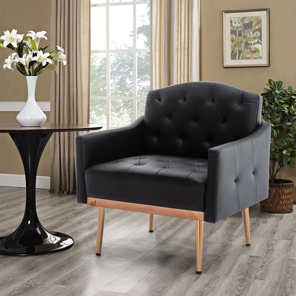 Faux Leather Accent Chairs