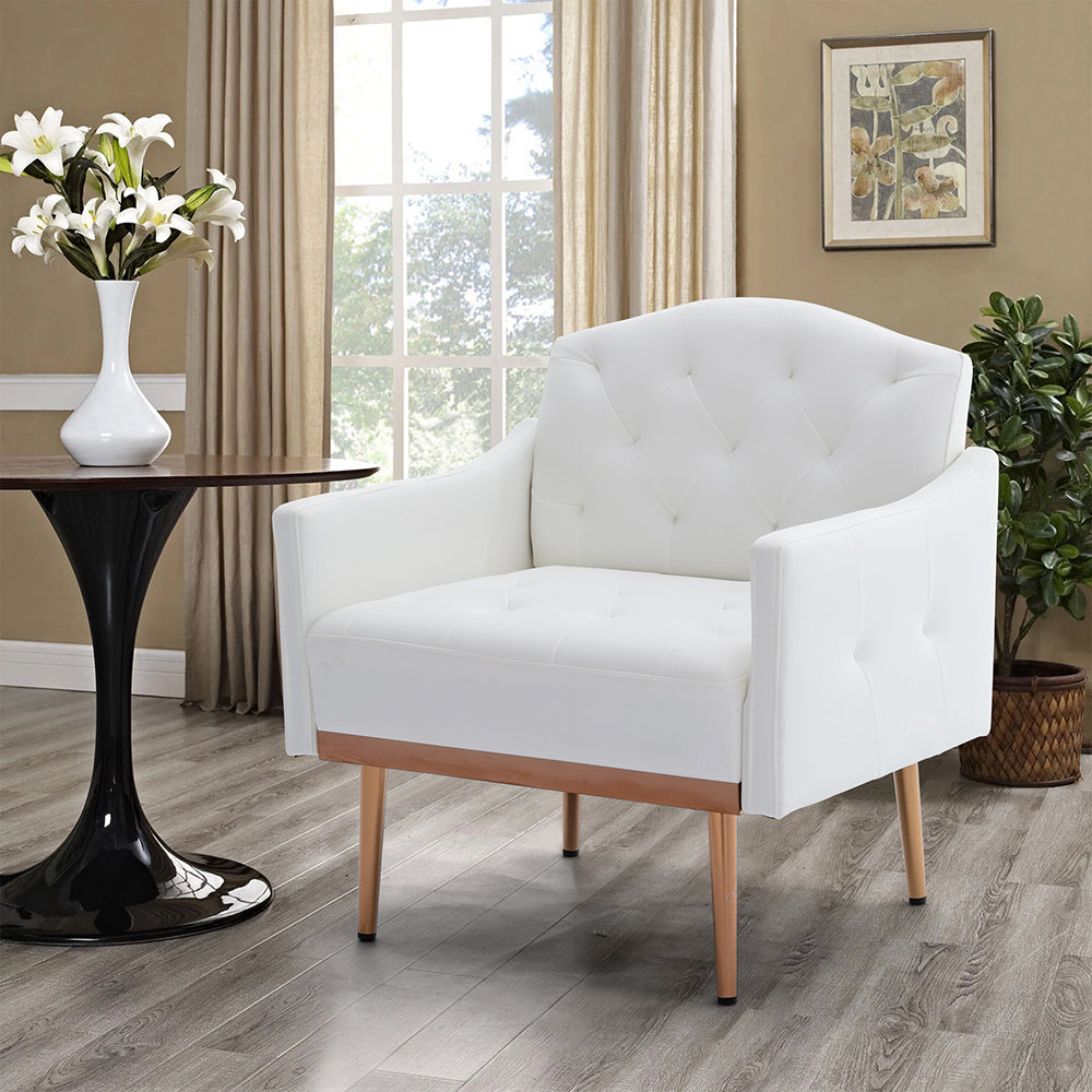 Faux Leather Accent Chairs