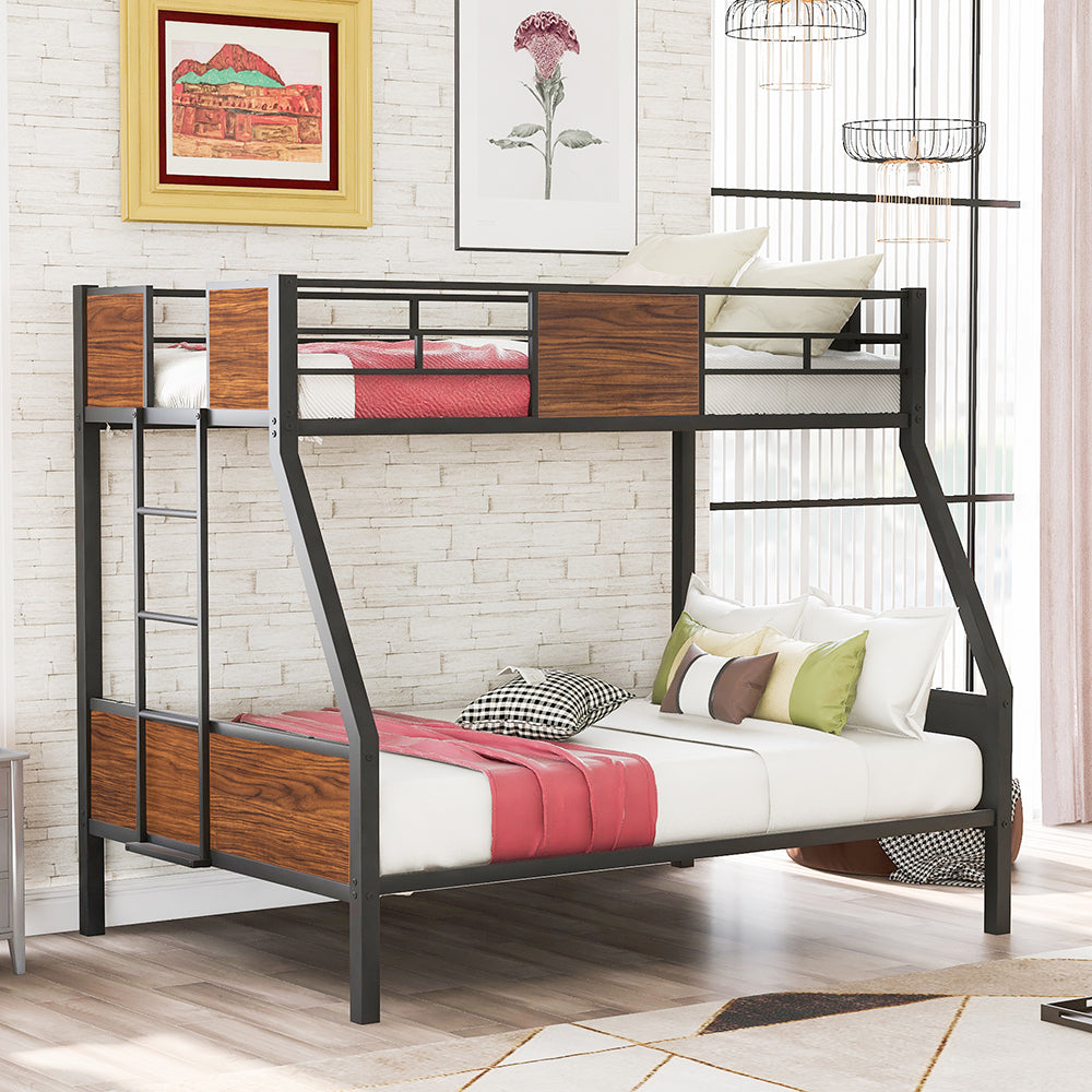 Twin-over-full Metal Bunk Bed Frame